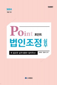 포인트 법인조정 실무(2024)